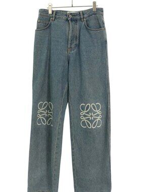 Loewe Anagram Embroidery Baggy Denim Pants 44 Jeans